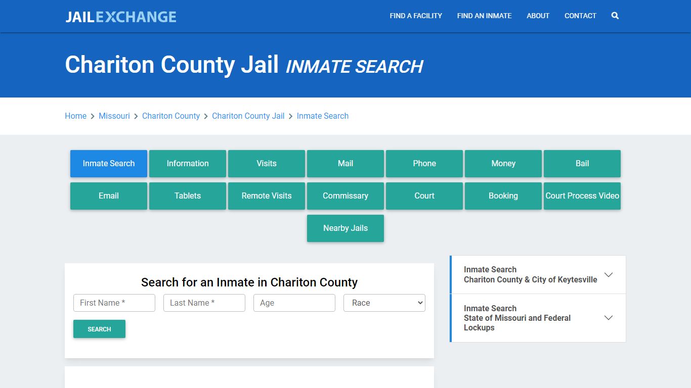 Chariton County Jail, MO Inmate Search: Roster & Mugshots